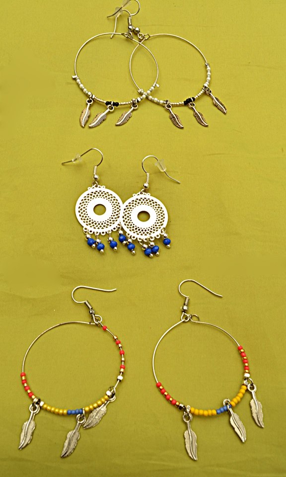 boucles d'oreilles fantaisie